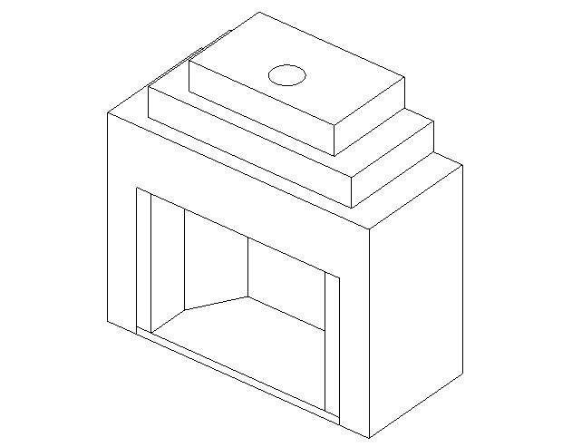 壁炉　资料下载-bim软件应用-族文件-壁炉