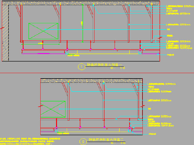铺面装修设计图资料下载-[广东]地铁4线换乘综合交通枢纽工程天花装修设计图纸52张CAD