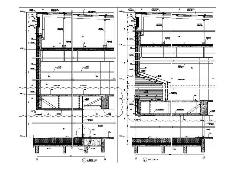 [广东]三层幕墙立面展览馆建筑施工图（16年最新图纸）-三层幕墙立面展览馆建筑详图