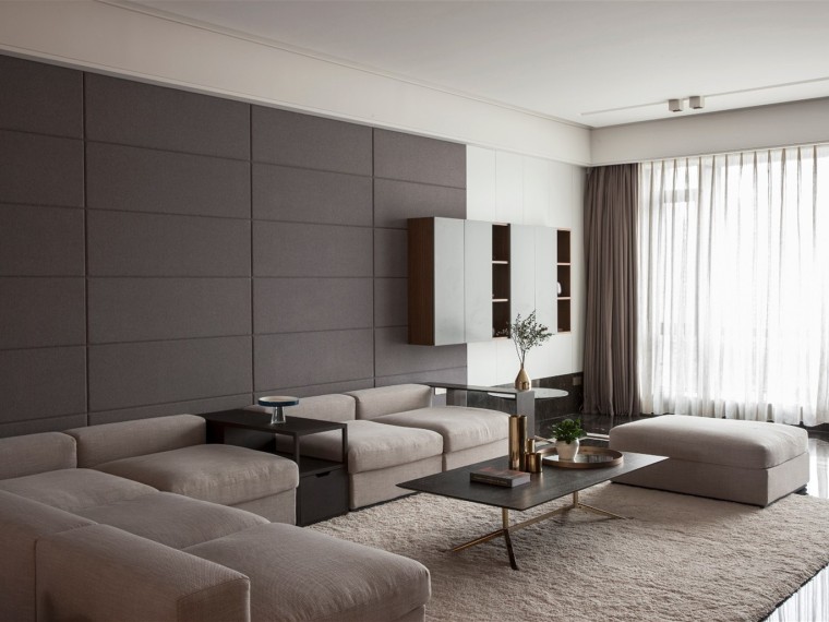 室内居住空间设计案例资料下载-福建现代极简的居住空间