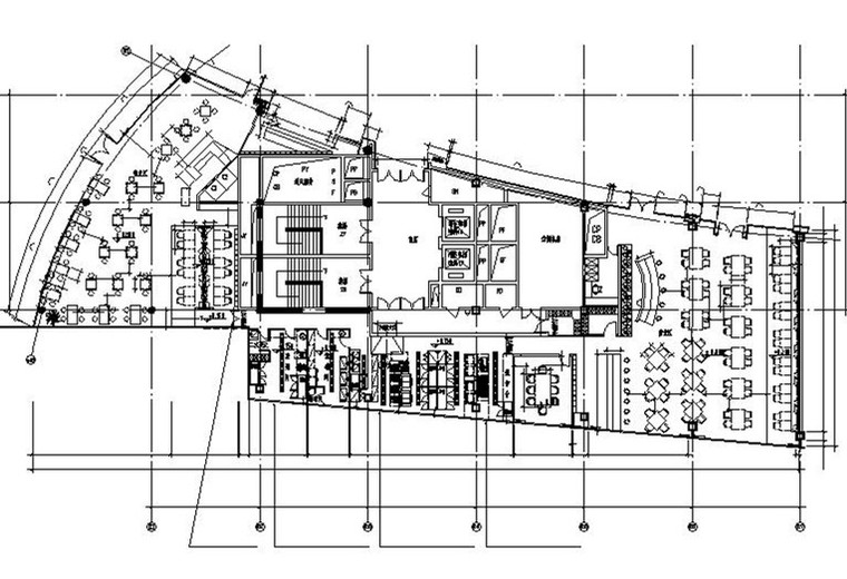 购物中心建筑平面图dwg资料下载-[天津]购物中心特色披萨店设计施工图