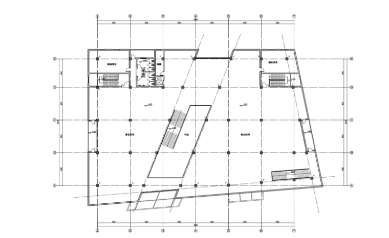 [云南]安宁市住宅小区规划设计方案文本-商场二层平面图