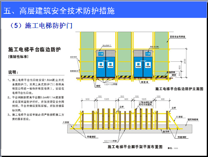 建筑施工安全策划与实施（129页）-施工电梯防护门