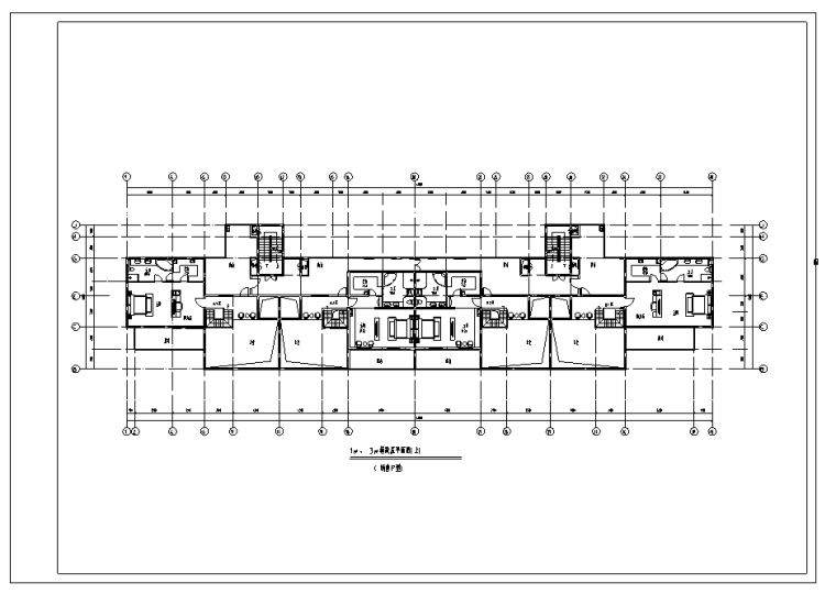 新江湾4号地块住宅小区CAD平立面图+SU模型（38张）-跃层上层平面图