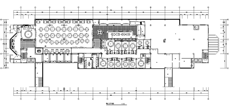 小型餐厅包厢平面图资料下载-[浙江]绍兴某五星级大酒店中餐厅施工图