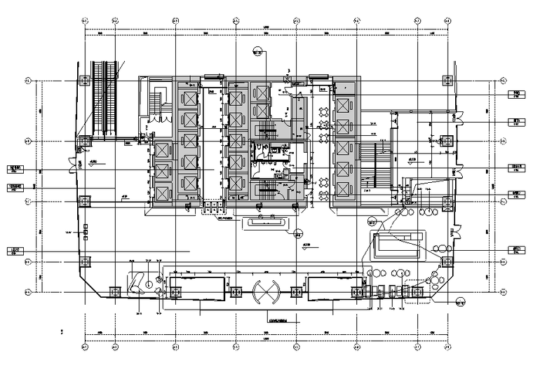 现代办公风格效果图资料下载-AECOM-置地广场C座大堂办公空间设计施工图（附效果图）