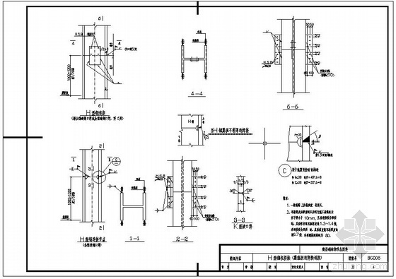 h型钢结构雨棚资料下载-某钢结构H型钢柱拼接节点构造详图