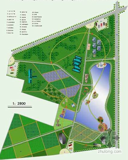 休闲农业观光园施工图资料下载-河北某农业科技观光园规划设计