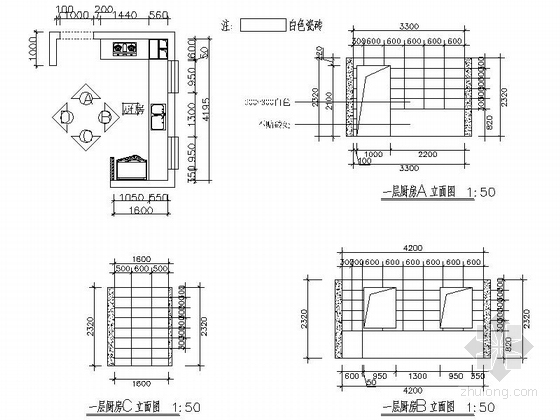 [内蒙]超美新中式LOFT公寓样板间施工图（超强力荐！）-超美新中式LOFT公寓样板间施工图（超强力荐！）立面图