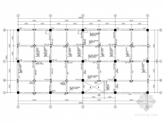 一层商业建筑模型资料下载-地下一层地上一层框架结构施工图