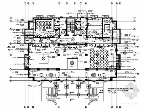 cad法式园林资料下载-[鞍山]法式皇家园林小区售楼中心装修施工图（含效果图）