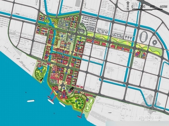 公共空间设计平面方案资料下载-[上海]滨江城市公共空间景观规划设计方案