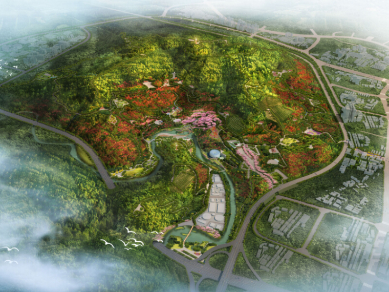 观赏植物园景观方案设计资料下载-[福建]山地型植物园景观概念性方案设计