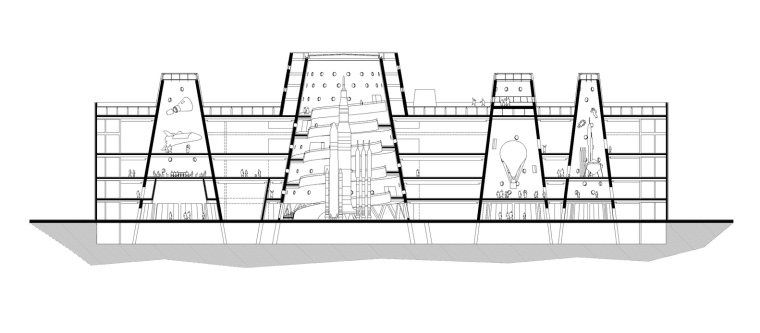 天津滨海文化中心探索馆-BTA_Tianjin-SECTION-LONG-1-100