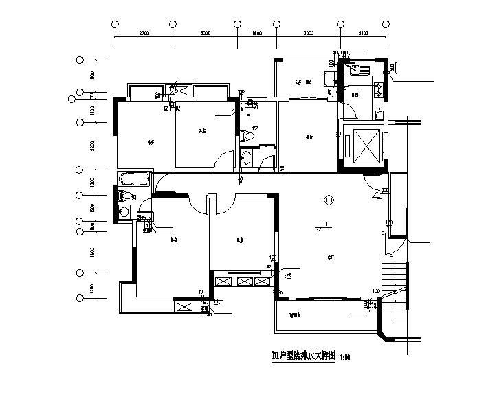 住宅18层建筑施工图资料下载-江西十八层小区住宅给排水全套施工图（含建筑、结构、电气）