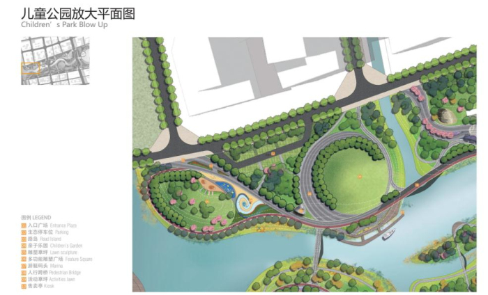 [浙江]360°环湖佛道文化生态海绵城市景观设计方案（2016最新）-儿童公园平面图