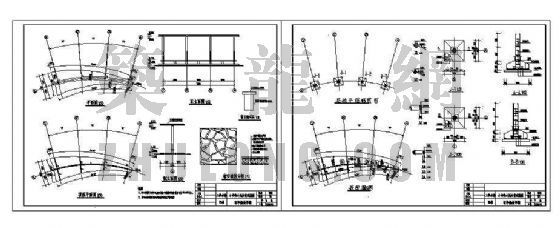 凉亭施工图-4
