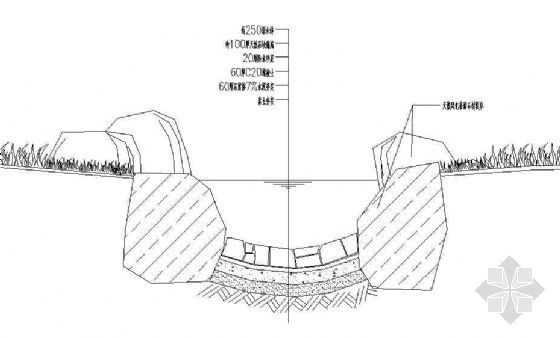 景观水渠断面做法详图资料下载-水沟断面做法