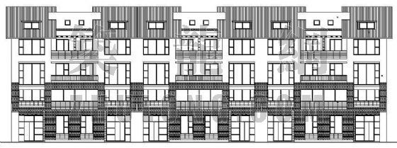 叠拼别墅建筑施工图资料下载-某叠拼别墅建筑设计方案