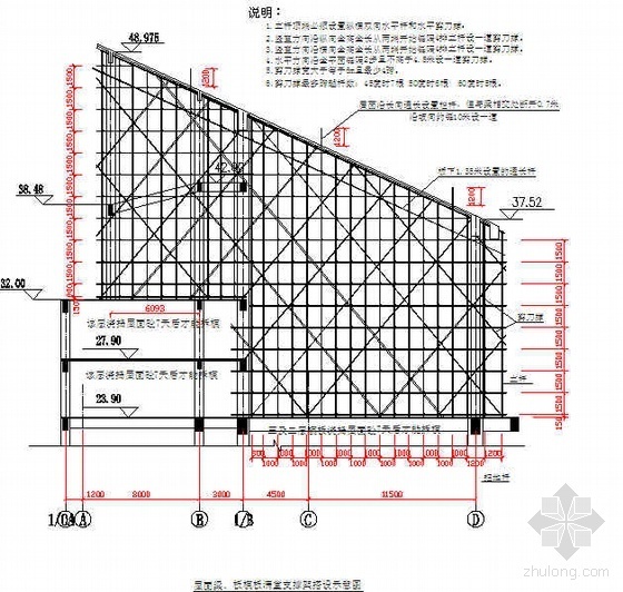 架空钢管支架资料下载-某酒店架空走廊改建工程高大模板专项施工方案