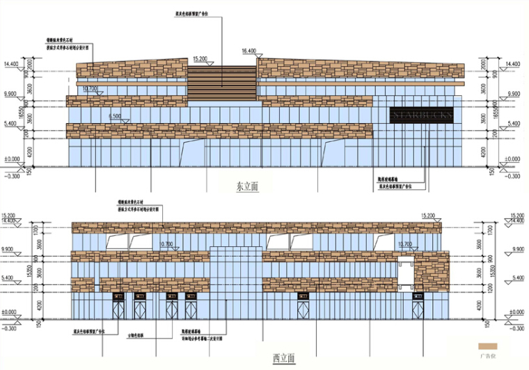 [昆明]CBD核心区多地块商业广场项目规划设计方案文本-CBD核心区商业广场项目规划设计方案立面图