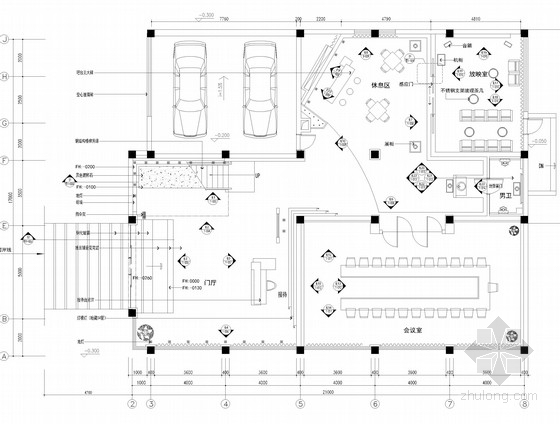 现代高端装修资料下载-[江苏]知名设计公司设计现代高端办公空间施工图（含效果图）