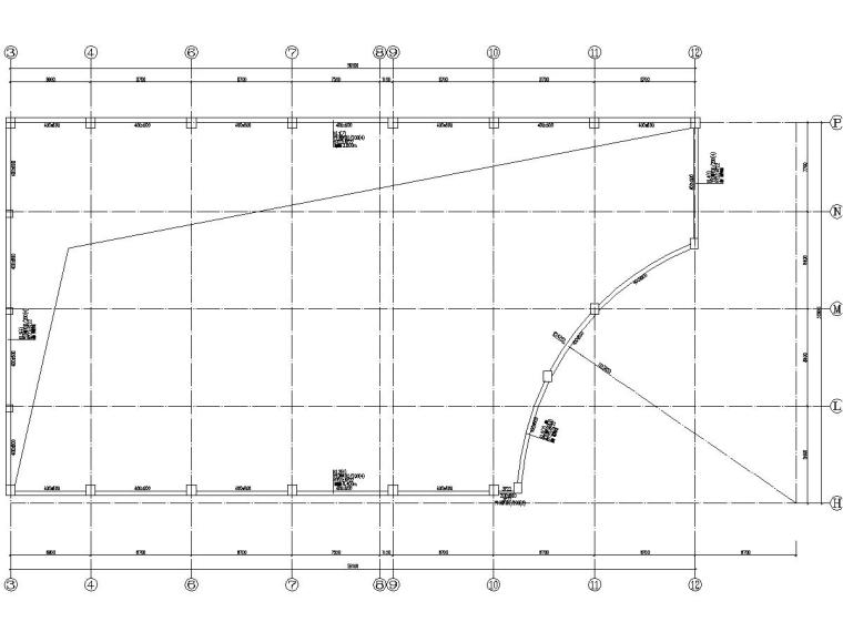张弦梁钢施工图资料下载-[山西]张弦梁钢结构温泉屋盖结构施工图