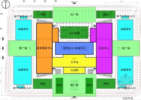 [陕西]超高层现代行政办公楼建筑设计方案文本-超高层现代行政办公楼建筑分析图