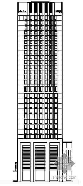 23层写字楼施工图资料下载-[东北]某二十九层写字楼建筑施工图