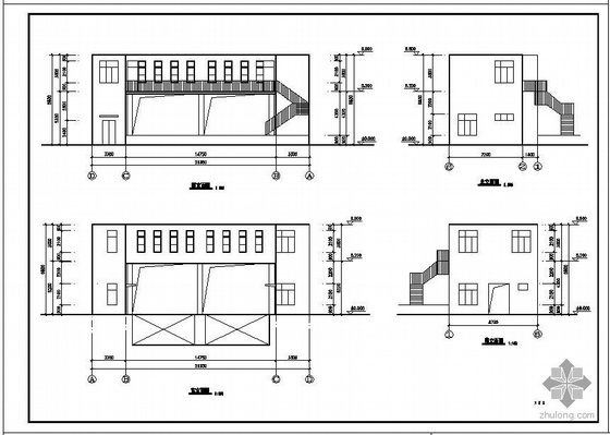 钢板房结构图资料下载-北京某环境综合治理管理房建筑结构图