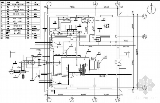 小区锅炉房供暖图资料下载-某学校采暖锅炉房工艺图