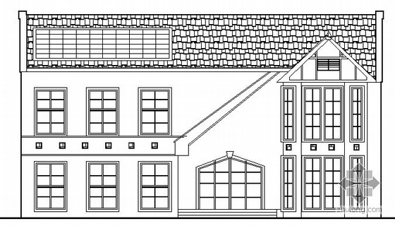 北方别墅建筑图资料下载-某二层别墅建筑施工图