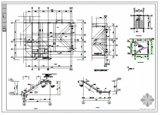 4500平建筑结构图资料下载-天津某别墅建筑结构图