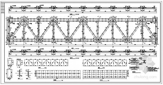 某钢桁架大门结构设计资料下载-某钢桁架栈桥结构设计图