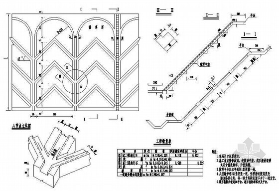 人字型骨架护坡方案资料下载-路基防护工程(人字型骨架植物防护)节点详图设计