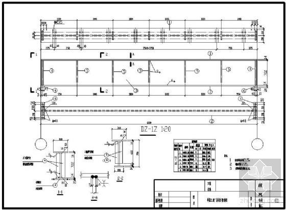 厂房吊车梁安装施工资料下载-某吊车梁详图