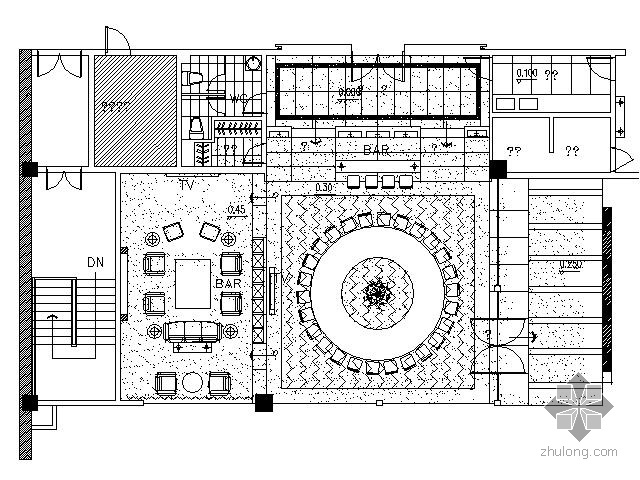 中餐餐饮空间cad资料下载-五星酒店中餐大包房施工图