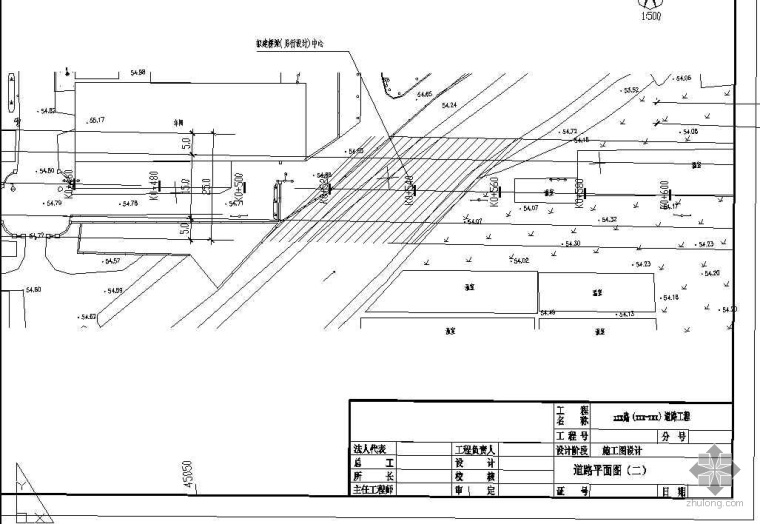 市政工程给水设计图纸资料下载-某市市政工程道路设计图