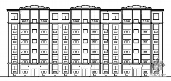 新疆砖混建筑结构施工图资料下载-[新疆]某六层砖混住宅楼建筑楼建筑结构施工图