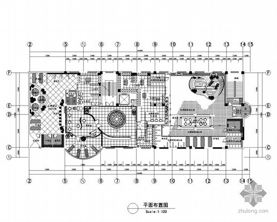 桑拿洗浴中心装修施工图资料下载-某桑拿洗浴中心全套施工图