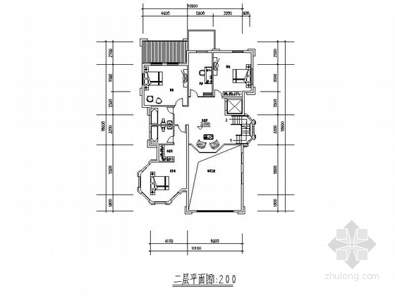 3层独栋欧式别墅施工图纸带效果图-3层独栋欧式别墅各层平面图