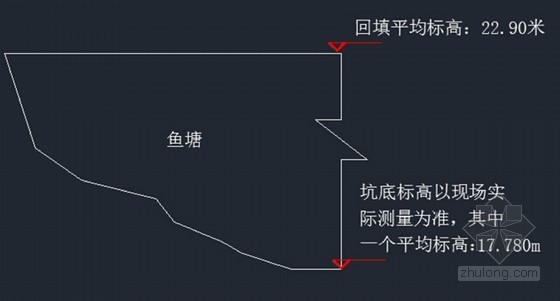 [南京]清淤换填专项施工方案（2014年8月开工）-清淤及回填标高图 