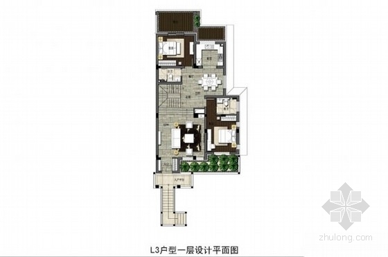 沈阳市别墅资料下载-[沈阳]优雅现代风格双层别墅深化设计方案