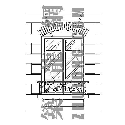 cad西式门窗资料下载-西式窗1