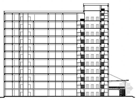 大学5层综合教学楼资料下载-东北某大学十六层综合教学楼建筑方案图