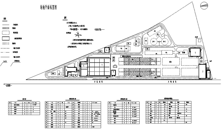 某污水处理厂施工组织设计-场地平面布置图