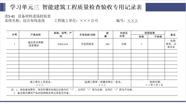 建筑工程施工试验记录和质量验收记录-10、设备材料进场检验表