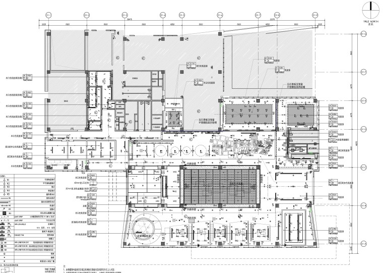 集艾-知名地产御河硅谷售楼处室内装修全套施工图+效果图-平面图