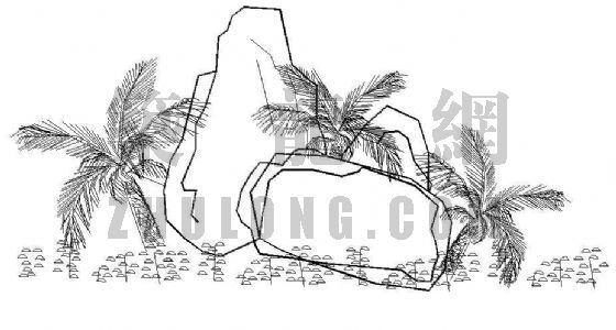 景观石雕塑底座施工图资料下载-几种景观石详图