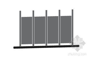 中式罗马柱围栏资料下载-带板的围栏柱